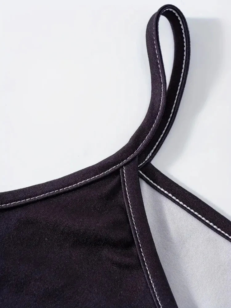 Robe longue à imprimé hibou tribal – Robe d'été vintage sans manches à bretelles spaghetti
