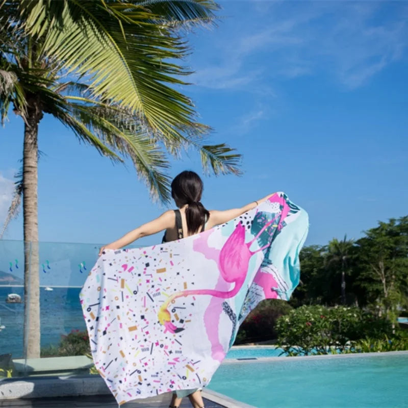 Twill Cotton Pareo Beach Cover Up – 90x180cm Large Sarong Wrap for Women