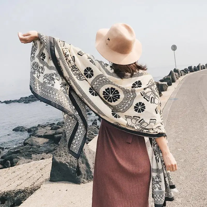 Twill Cotton Pareo Beach Cover Up – 90x180cm Large Sarong Wrap for Women