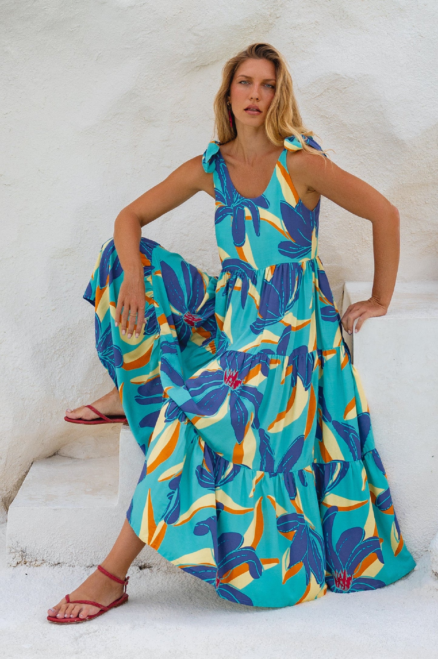 Fiesta Summer Maxi Dress-5