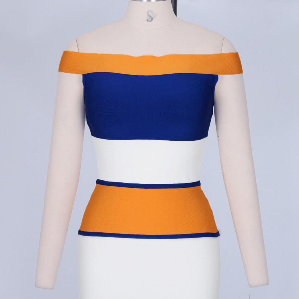 New Arrivals Bandage Dresses Off Shoulder Celebrity Bandage Dresses Yellow Mermaid Party Dresses-4