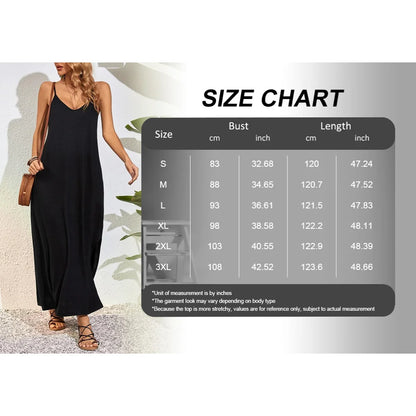Robe longue grande taille à imprimé plumes – Robe d'été trapèze sans bretelles avec poches