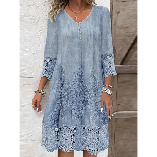 Women’s Spring Summer Lace Dress - Chic summer dress for women