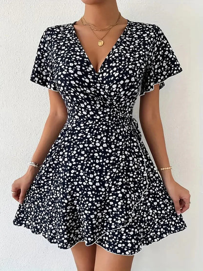 Women’s Sexy Printed A-Line Bohemian Mini Dress