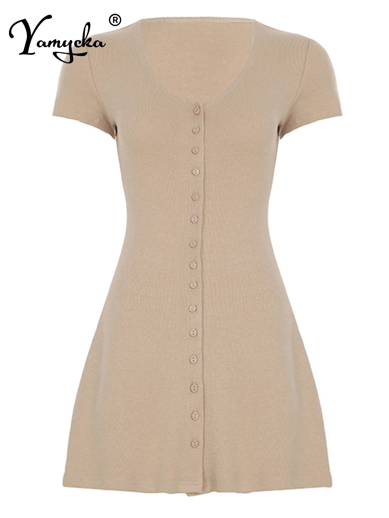 Sexy Mini Summer Dress for Women – Elegant Casual Bodycon Birthday Party Dress