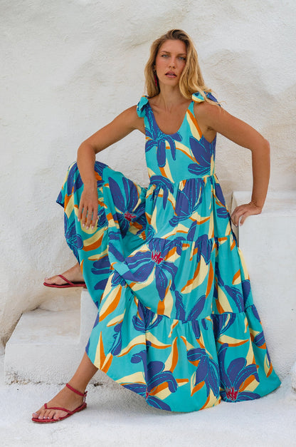Fiesta Summer Maxi Dress-5