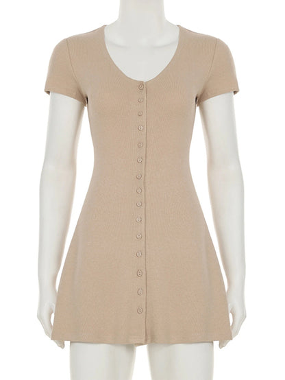 Sexy Mini Summer Dress for Women – Elegant Casual Bodycon Birthday Party Dress