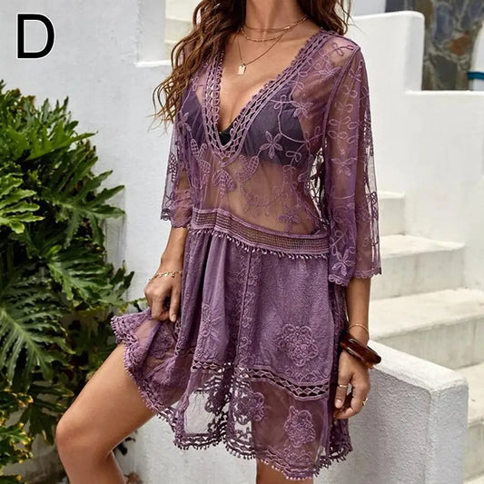 Sexy Mesh Bikini Cover-Up - Chic summer dress for women