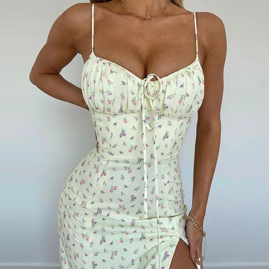 Summer Floral Bodycon Dress - Chic summer dress for women
