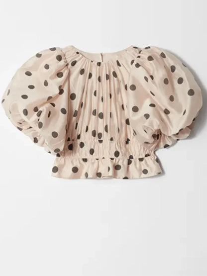 Polka Dot Maxi Dress – Elegant Square Neck Sleeveless High Waist Gown